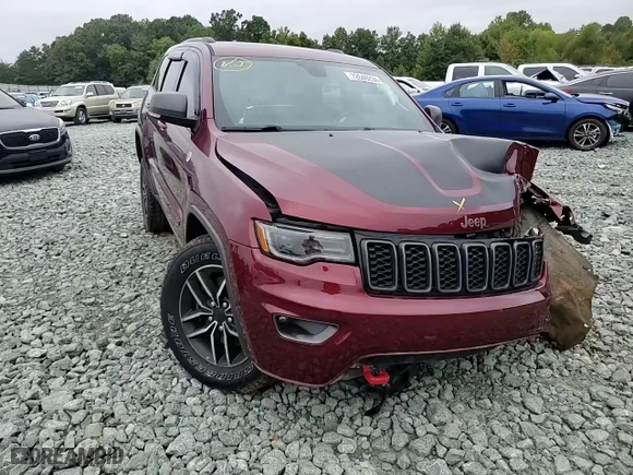 2019 Jeep Grand Cherokee Trailhawk with VIN 1C4RJFLT9KC718628, listed as a Copart auction lot 72646234 with 94,980 mi miles and Salvage Title. Bid and sale history available at carsss.com. Image 12.