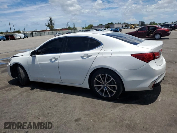 2020 Acura TLX with VIN 19UUB2F38LA006301, listed as a Copart auction lot 60717985 with 59,445 mi miles and Salvage title. Bid and sale history available at DreamBid. Image 2.