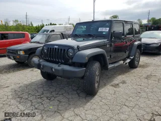 2014 Jeep Wrangler Unlimited Sport with VIN 1C4BJWDG6EL320381, listed as a Copart auction lot 51051704 with 163,127 mi miles and Salvage Title. Bid and sale history available at carsss.com. Image 1.