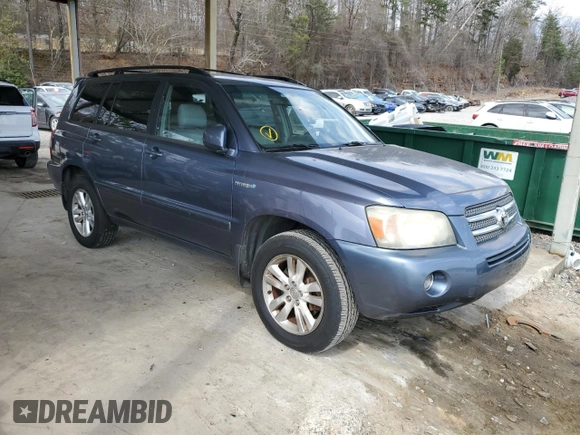 2007 Toyota Highlander Hybrid with VIN JTEGW21A970020625, listed as a Copart auction lot 47255015 with 221,426 mi miles and Clean Title. Bid and sale history available at carsss.com. Image 4.