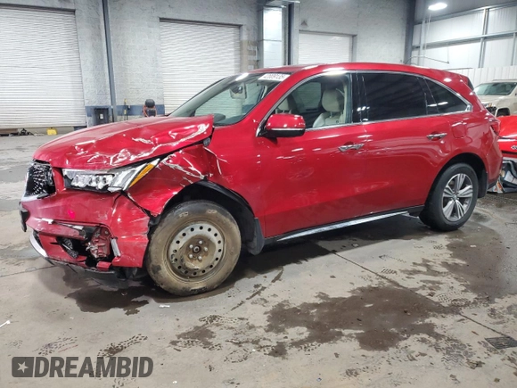 2019 Acura MDX with VIN 5J8YD4H39KL030629, listed as a Copart auction lot 42009135 with 82,776 mi miles and Salvage Title. Bid and sale history available at carsss.com. Image 1.