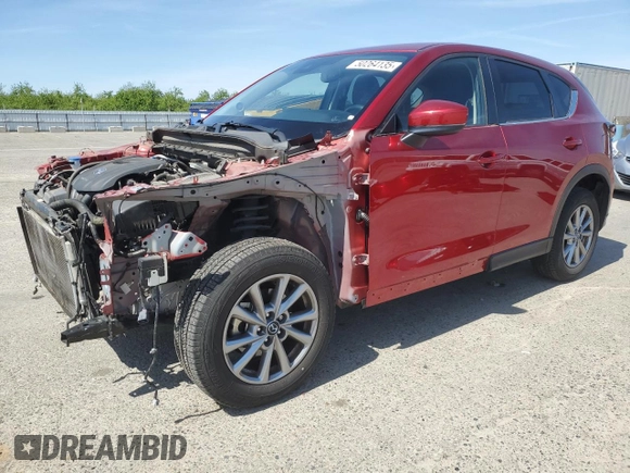 2023 Mazda CX-5 2.5 S Preferred Package with VIN JM3KFBCMXP0184897, listed as a Copart auction lot 50264135 with 28,556 mi miles and Salvage Title. Bid and sale history available at carsss.com. Image 1.