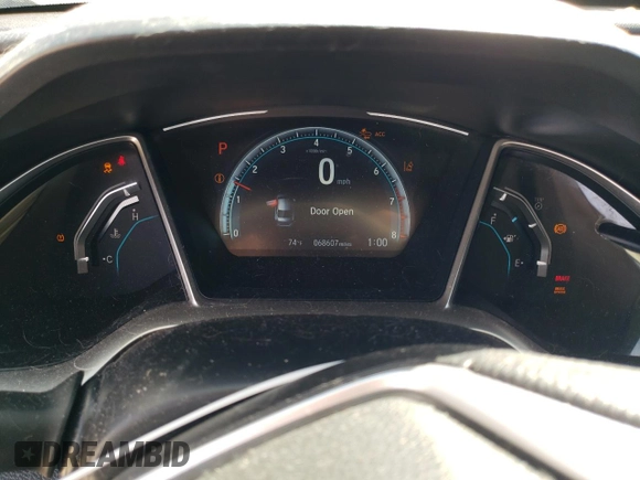 2017 Honda Civic EX with VIN 2HGFC2F88HH557595, listed as a Copart auction lot 50306945 with 68,607 mi miles and Salvage Title. Bid and sale history available at DreamBid. Image 9.
