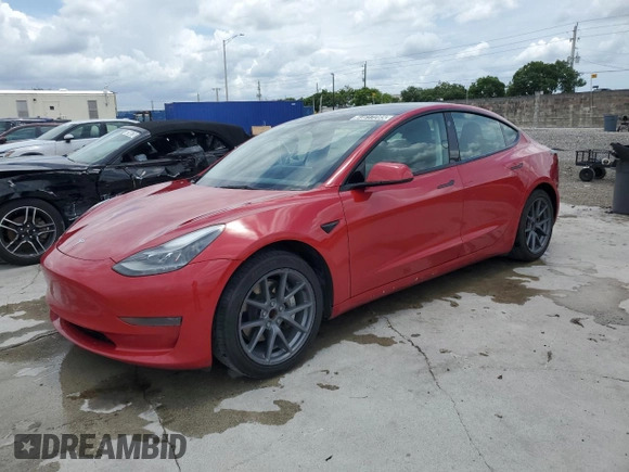 2023 Tesla Model 3 с VIN 5YJ3E1EAXPF449641, выставлен на аукционе Copart как лот 64617285 с пробегом 160 659 миль миль и Чистый • Clean title. История ставок и продаж доступна на DreamBid. Изображение 1.