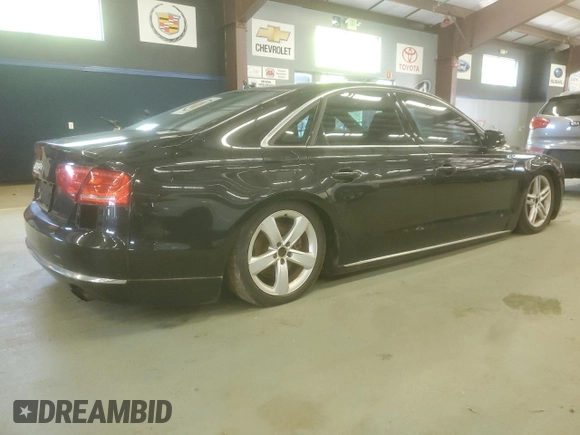 2013 Audi A8 3.0L with VIN WAUAGAFD1DN030212, listed as a Copart auction lot 60301465 with 109,730 mi miles and Clean title. Bid and sale history available at DreamBid. Image 3.