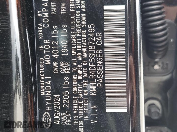 2025 Hyundai Elantra N Line z VIN KMHLR4DF5SU872495, wystawiony jako Copart lot #49594045 z przebiegiem 532 mil mil oraz Szkoda całkowita • Salvage title. Historia ofert i sprzedaży dostępna na DreamBid. Obrazek 14.