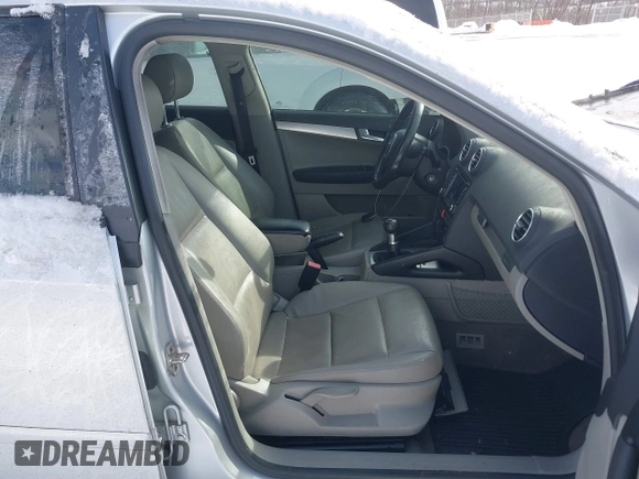 2008 Audi A3 with VIN WAUNF78P48A042687, listed as a IAAI auction lot 41374363 with 136,019 mi miles. Bid and sale history available at carsss.com. Image 5.