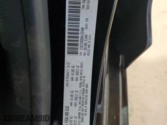 2016 Chrysler 200 S z VIN 1C3CCCBG9GN122468, wystawiony jako Copart lot #54437125 z przebiegiem 115 160 mil mil oraz Szkoda całkowita • Salvage title. Historia ofert i sprzedaży dostępna na DreamBid. Obrazek 12.