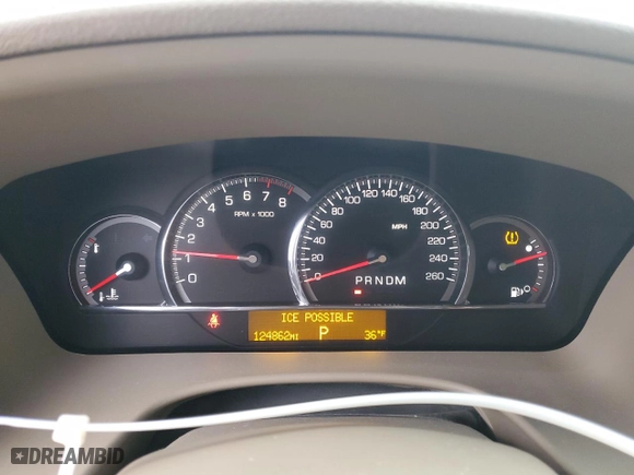 2010 Cadillac STS AWD w/1SB with VIN 1G6DU6EV9A0111485, listed as a Copart auction lot 85063744 with 124,862 mi miles and Clean Title. Bid and sale history available at carsss.com. Image 9.