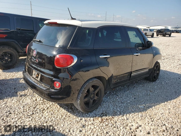 2014 FIAT 500L Lounge with VIN ZFBCFACH1EZ007287, listed as a Copart auction lot 70190834 with 226,479 mi miles and Salvage Title. Bid and sale history available at carsss.com. Image 3.