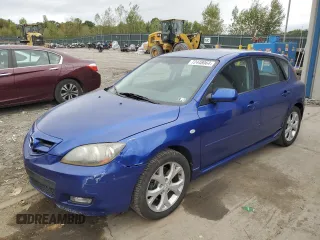2007 Mazda 3 S Sport with VIN JM1BK144371600313, listed as a Copart auction lot 72448064 with 166,494 mi miles and Salvage Title. Bid and sale history available at DreamBid. Image 1.