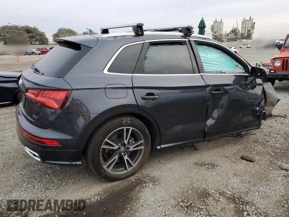 2020 Audi Q5 Premium Plus with VIN WA1E2AFY6L2045210, listed as a Copart auction lot 84829564 with Not provided miles and Non repairable. Bid and sale history available at DreamBid. Image 3.