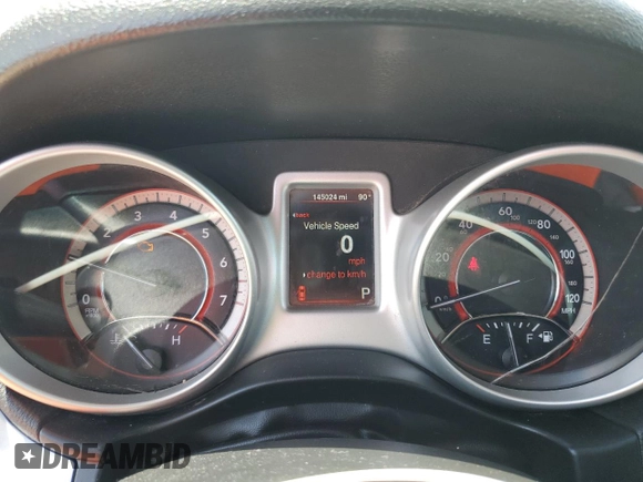2015 Dodge Journey SXT with VIN 3C4PDCBG5FT628212, listed as a Copart auction lot 60663695 with 145,024 mi miles and Salvage title. Bid and sale history available at DreamBid. Image 9.