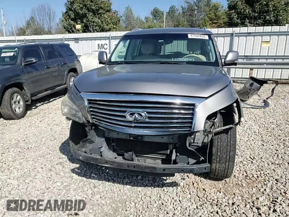 2012 Infiniti QX56 7-passenger with VIN JN8AZ2NF5C9518211, listed as a Copart auction lot 47942855 with 146,207 mi miles and Salvage Title. Bid and sale history available at carsss.com. Image 12.