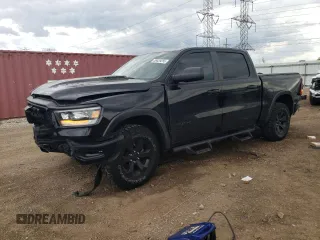 2021 Ram 1500 Rebel with VIN 1C6SRFLT7MN527136, listed as a Copart auction lot 58429255 with 24,878 mi miles and Salvage title. Bid and sale history available at DreamBid. Image 1.