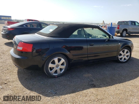 2003 Audi A4 1.8T with VIN WAUAC48H83K021679, listed as a Copart auction lot 56207854 with 87,166 mi miles and Salvage Title. Bid and sale history available at carsss.com. Image 3.