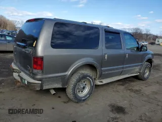 2005 Ford Excursion Limited with VIN 1FMNU43S25EB45643, listed as a Copart auction lot 44192835 with 153,622 mi miles and Salvage title. Bid and sale history available at DreamBid. Image 3.