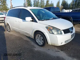 2005 Nissan Quest SE with VIN 5N1BV28U75N111972, listed as a IAAI auction lot 41781725 with 165,176 mi miles. Bid and sale history available at carsss.com. Image 1.