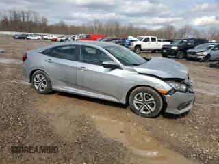 2017 Honda Civic Sedan LX with VIN 19XFC2F51HE218631, listed as a Copart auction lot 52105775 with 82,214 mi miles and Salvage Title. Bid and sale history available at carsss.com. Image 4.