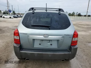 2008 Hyundai Tucson SE with VIN KM8JN12D08U863389, listed as a Copart auction lot 76446864 with 124,654 mi miles and Salvage Title. Bid and sale history available at carsss.com. Image 6.