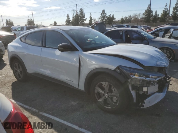2023 Ford Mustang Mach-E Select with VIN 3FMTK1RM7PMA36192, listed as a Copart auction lot 88935205 with 25,159 mi miles and Salvage Title. Bid and sale history available at DreamBid. Image 4.