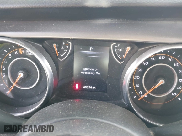 2022 Jeep Wrangler Unlimited Sport with VIN 1C4HJXDG1NW167066, listed as a IAAI auction lot 41572221 with 48,356 mi miles and . Bid and sale history available at DreamBid. Image 7.