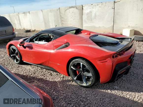 2024 Ferrari SF90 с VIN ZFF96NMA5R0306616, выставлен на аукционе Copart как лот 82438994 с пробегом 190 миль миль и Списание • Salvage title. История ставок и продаж доступна на DreamBid. Изображение 2.