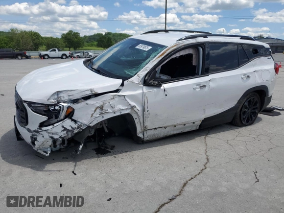 2021 GMC Terrain SLE with VIN 3GKALTEV6ML336654, listed as a Copart auction lot 55979675 with 75,232 mi miles and Clean title. Bid and sale history available at DreamBid. Image 1.