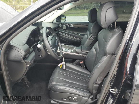 2021 Genesis GV80 with VIN KMUHB4SB7MU046455, listed as a Copart auction lot 62872925 with 52,340 mi miles and Salvage title. Bid and sale history available at DreamBid. Image 7.