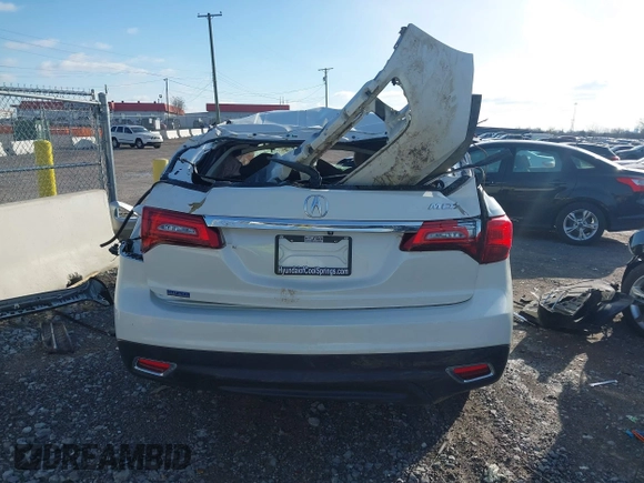 2014 Acura MDX with VIN 5FRYD3H24EB016580, listed as a IAAI auction lot 41589124 with 101,155 mi miles. Bid and sale history available at carsss.com. Image 15.