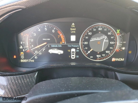 2014 Cadillac CTS Sedan Premium AWD with VIN 1G6AZ5S30E0145483, listed as a Copart auction lot 76355864 with 89,917 mi miles and Salvage Title. Bid and sale history available at carsss.com. Image 9.