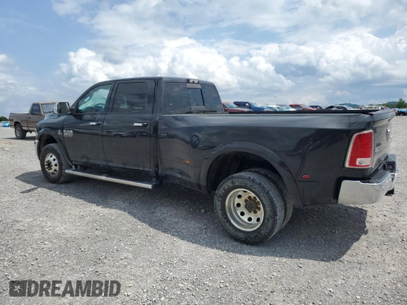 2018 Ram 3500 Laramie z VIN 3C63RRJL0JG320889, wystawiony jako Copart lot #56722505 z przebiegiem 213 976 mil mil oraz Szkoda całkowita • Salvage title. Historia ofert i sprzedaży dostępna na DreamBid. Obrazek 2.