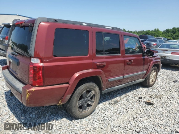 2007 Jeep Commander Sport with VIN 1J8HG48K07C684965, listed as a Copart auction lot 58061005 with 208,951 mi miles and Salvage title. Bid and sale history available at DreamBid. Image 3.