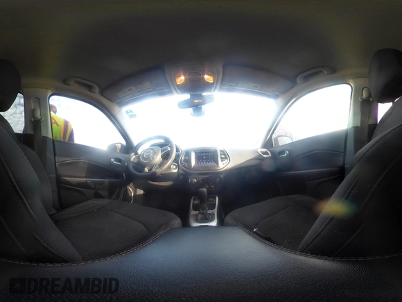 2018 Jeep Compass Sport with VIN 3C4NJCAB8JT136983, listed as a IAAI auction lot 41669070 with 131,983 mi miles. Bid and sale history available at carsss.com. Image 18.