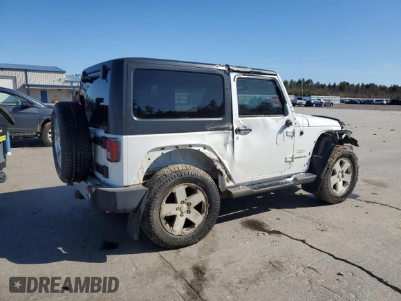 2014 Jeep Wrangler Sahara with VIN 1C4AJWBGXEL125544, listed as a Copart auction lot 51961845 with 146,917 mi miles and Salvage title. Bid and sale history available at DreamBid. Image 3.