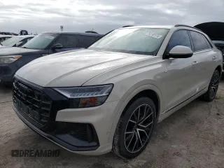 2022 Audi Q8 Prestige with VIN WA1FVBF16ND032453, listed as a Copart auction lot 76310174 with 7,288 mi miles and Non Repairable. Bid and sale history available at carsss.com. Image 1.