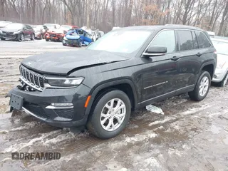 2022 Jeep Grand Cherokee Limited with VIN 1C4RJHBG1N8553262, listed as a IAAI auction lot 41511225 with 59,251 mi miles and . Bid and sale history available at DreamBid. Image 2.