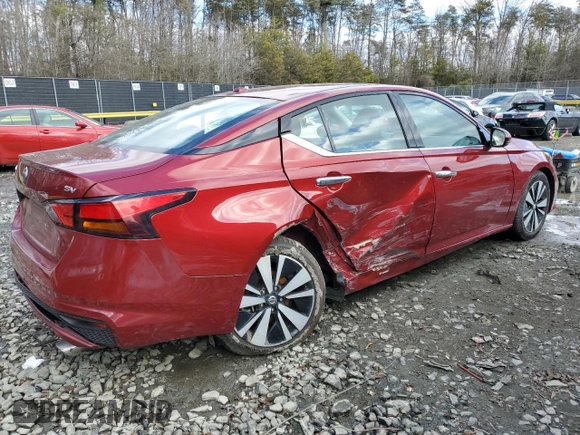 2020 Nissan Altima 2.5 SV with VIN 1N4BL4DV3LC119375, listed as a Copart auction lot 45984435 with 49,303 mi miles and Salvage Title. Bid and sale history available at carsss.com. Image 3.