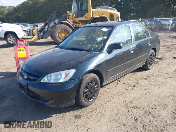 2005 Honda Civic LX with VIN 2HGES16565H590735, listed as a IAAI auction lot 37875308 with Not Provided miles and . Bid and sale history available at DreamBid. Image 2.