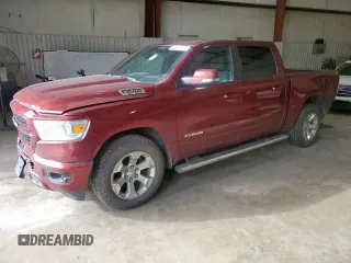 2019 Ram 1500 Big Horn with VIN 1C6RREFT8KN655659, listed as a Copart auction lot 56510915 with 121,711 mi miles and Salvage title. Bid and sale history available at DreamBid. Image 1.