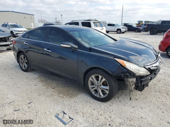 2011 Hyundai Sonata SE with VIN 5NPEC4AC6BH168731, listed as a Copart auction lot 44449645 with 177,366 mi miles and Salvage Title. Bid and sale history available at carsss.com. Image 4.