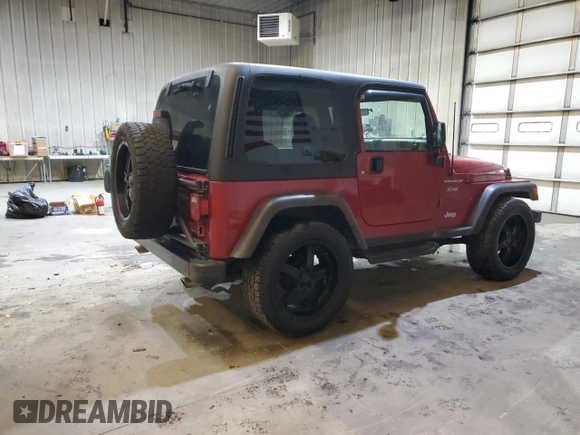 1999 Jeep Wrangler SE with VIN 1J4FY29P4XP476343, listed as a Copart auction lot 88799545 with 99,782 mi miles and Salvage Title. Bid and sale history available at carsss.com. Image 3.