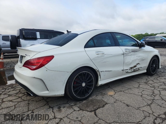 2016 Mercedes-Benz CLA 250 with VIN WDDSJ4GB9GN354171, listed as a Copart auction lot 61053525 with 110,985 mi miles and Salvage title. Bid and sale history available at DreamBid. Image 3.