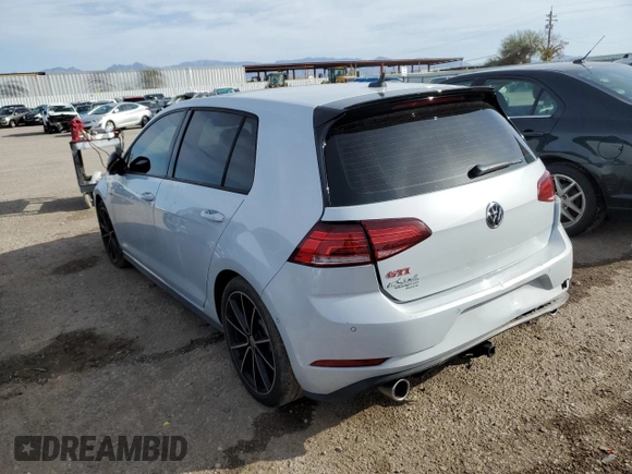 2021 Volkswagen Golf GTI S with VIN 3VW6T7AU6MM000452, listed as a Copart auction lot 46021574 with 24,796 mi miles. Bid and sale history available at carsss.com. Image 2.