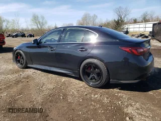 2020 Infiniti Q50 Red Sport 400 with VIN JN1FV7AR3LM660650, listed as a Copart auction lot 52442505 with 27,716 mi miles and Clean Title. Bid and sale history available at carsss.com. Image 2.