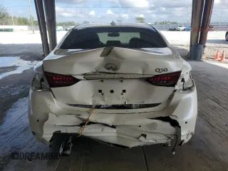 2023 Infiniti Q50 Luxe with VIN JN1EV7BPXPM510470, listed as a Copart auction lot 44040375 with 19,824 mi miles and Salvage Title. Bid and sale history available at DreamBid. Image 6.
