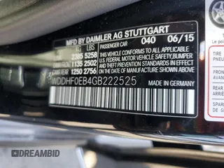 2016 Mercedes-Benz E-Class E 250 BlueTEC Luxury with VIN WDDHF0EB4GB222525, listed as a Copart auction lot 74623654 with 340,930 mi miles and Salvage Title. Bid and sale history available at carsss.com. Image 12.