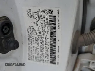 2020 Honda Civic LX with VIN 2HGFC2F6XLH559713, listed as a Copart auction lot 56125545 with 70,561 mi miles and Salvage title. Bid and sale history available at DreamBid. Image 13.
