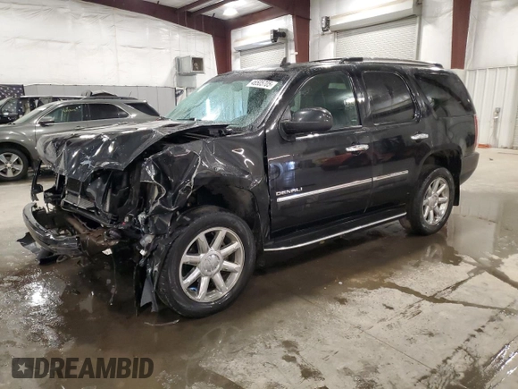 2013 GMC Yukon Denali with VIN 1GKS2EEF0DR283857, listed as a Copart auction lot 46505705 with 148,428 mi miles and Salvage Title. Bid and sale history available at carsss.com. Image 1.