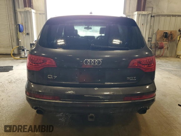 2014 Audi Q7 Premium Plus with VIN WA1LGAFE1ED000987, listed as a Copart auction lot 61852995 with 174,768 mi miles and Non repairable. Bid and sale history available at DreamBid. Image 6.